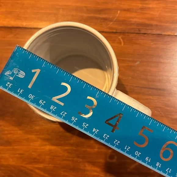 NWOT! Anthropologie A Initial Stocking Mug Winter Holiday Christmas Snowflake - Picture 10 of 11